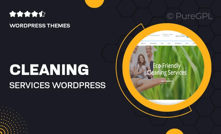 cleaning services wordpress theme rtl
