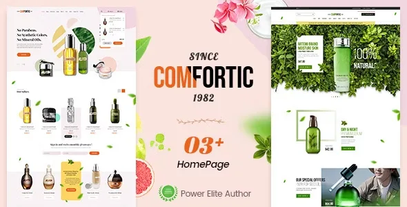 comfortic clean responsive beauty cosmetic shopify theme 1