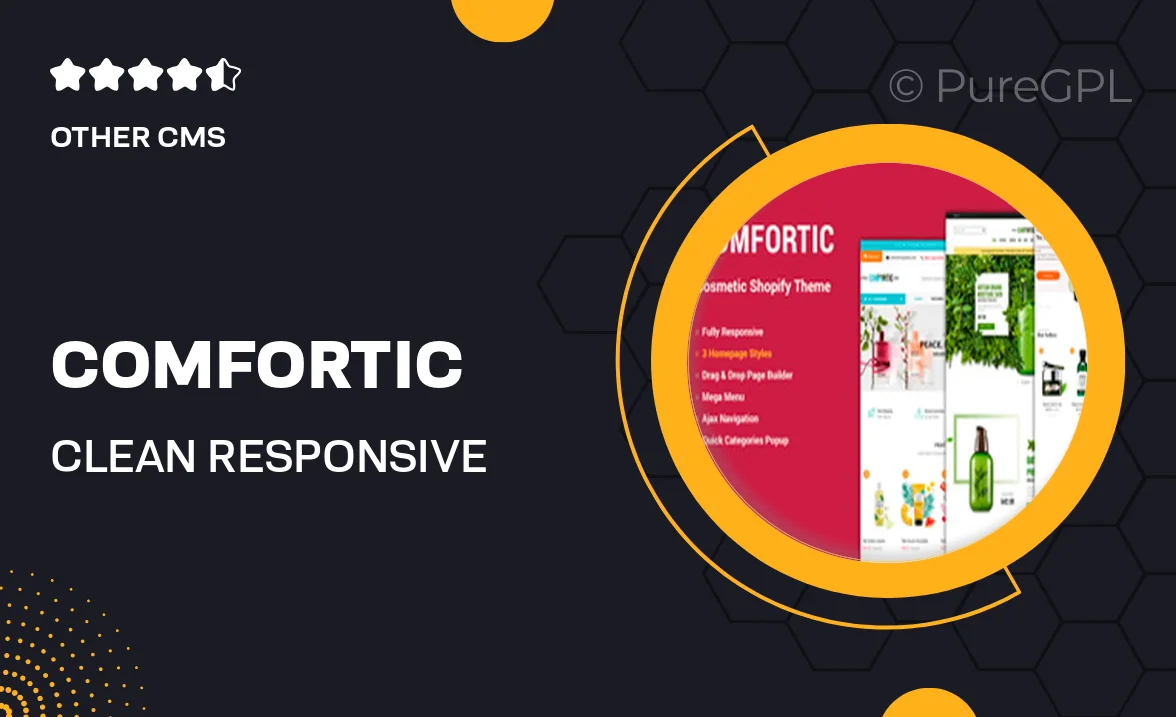 Comfortic – Clean Responsive Beauty & Cosmetic Shopify Theme