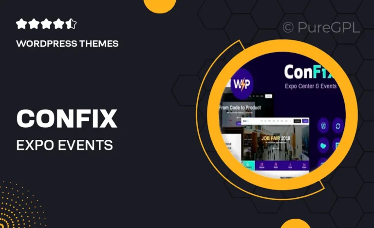 confix expo events wordpress theme