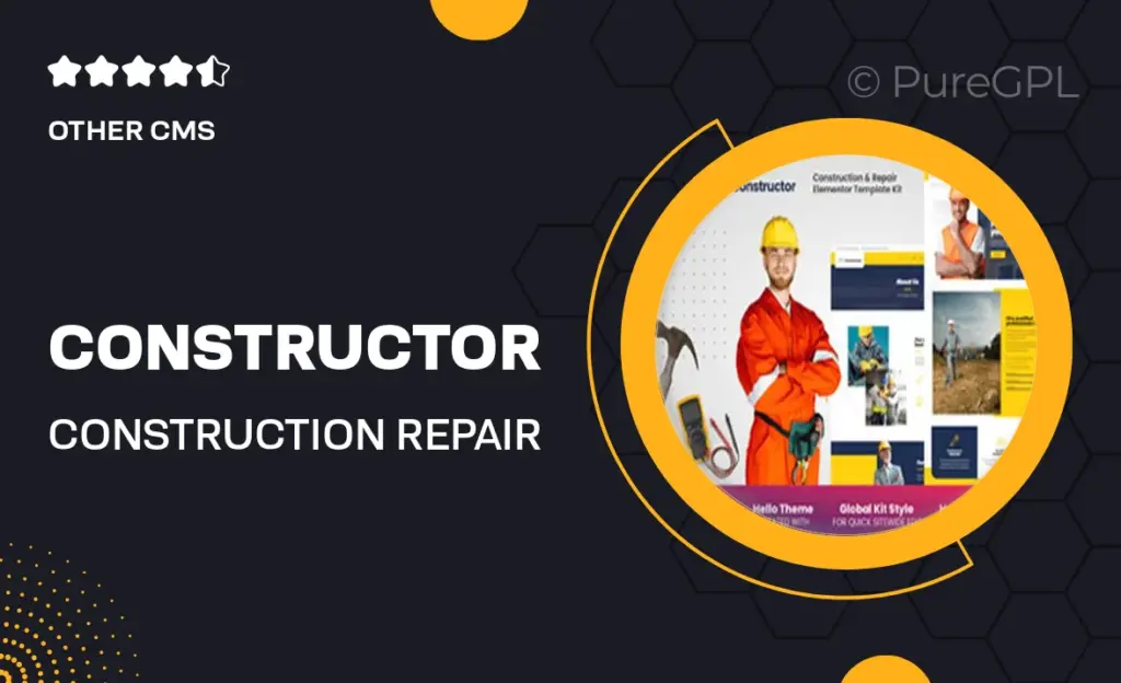 Constructor – Construction & Repair Elementor Template Kit 25 Constructor – Construction & Repair Elementor Template Kit