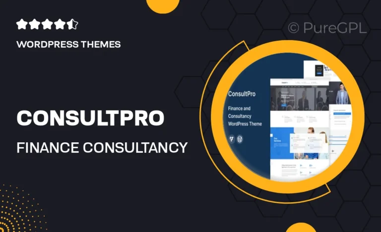 consultpro finance consultancy wordpress theme