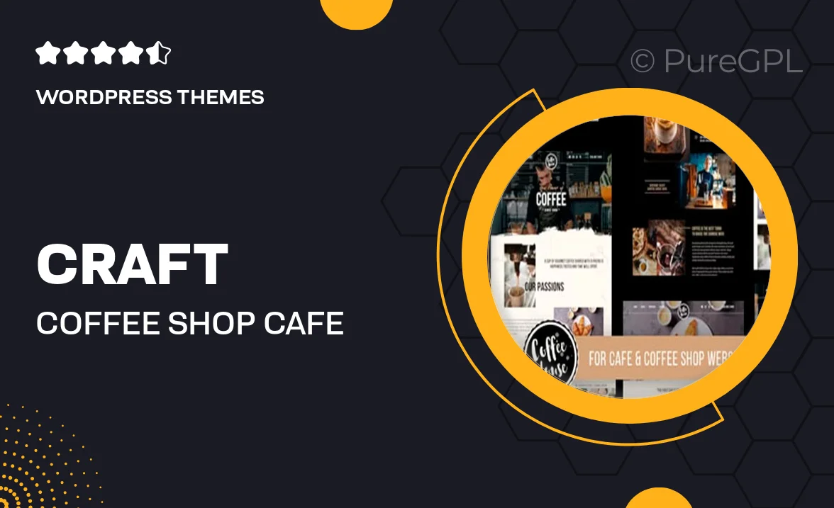 Craft | Coffee Shop Cafe Restaurant WordPress