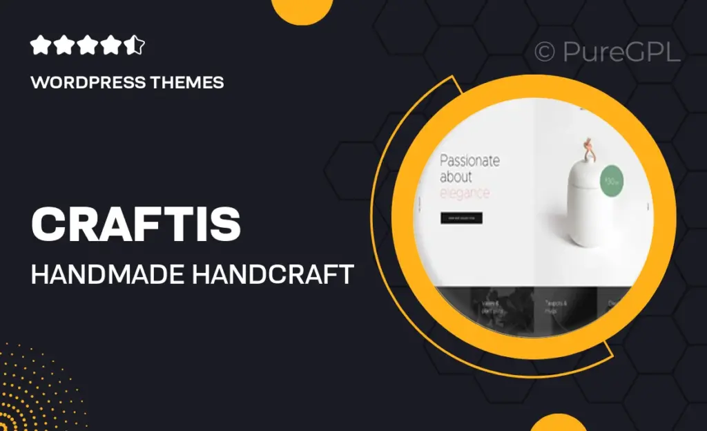 Craftis – Handmade, Handcraft & Artisan WordPress Theme for Creatives + WCFM