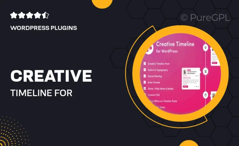 creative timeline for wordpress
