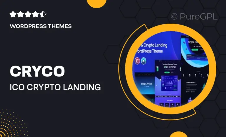 cryco ico crypto landing wordpress theme