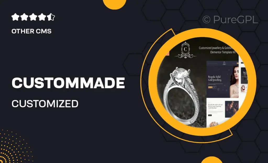 CustomMade – Customized Jewellery & Goldsmith Elementor Template Kit 41 CustomMade – Customized Jewellery & Goldsmith Elementor Template Kit