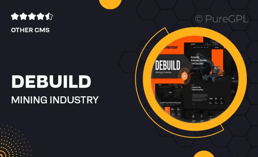 Debuild – Mining & Industry Elementor Pro Template Kit 42 Debuild – Mining & Industry Elementor Pro Template Kit