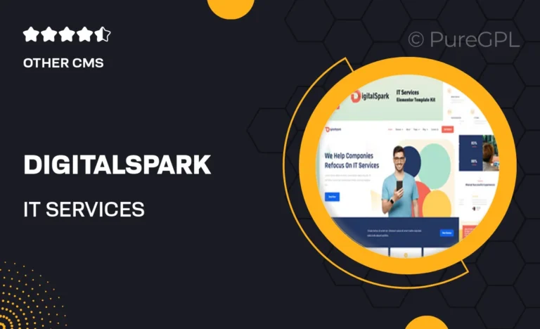 digitalspark it services elementor template kit