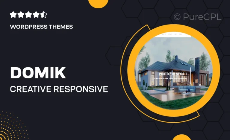 domik creative responsive architecture wordpress theme