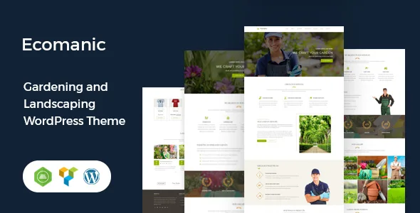 ecomanic gardening landscaping wordpress theme 1