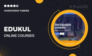 Edukul | Online Courses WordPress Theme