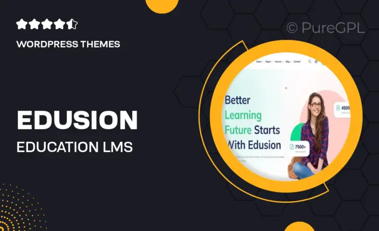 edusion education lms wordpress theme