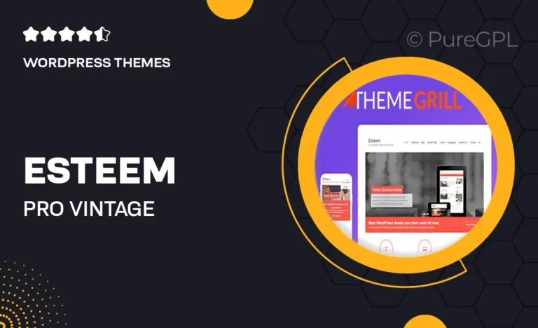 esteem pro vintage wordpress theme