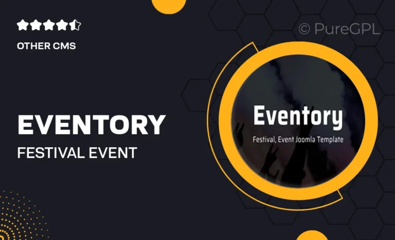 eventory festival event joomla 5 template