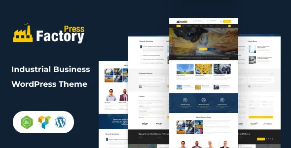 factorypress factory company industry wordpress theme 1