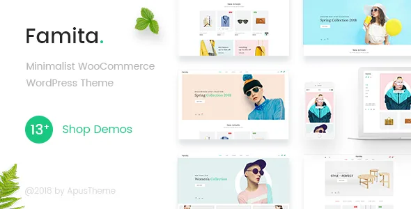 famita minimalist woocommerce wordpress theme 1