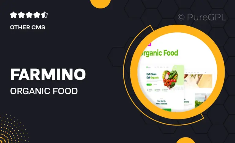 farmino organic food template kit