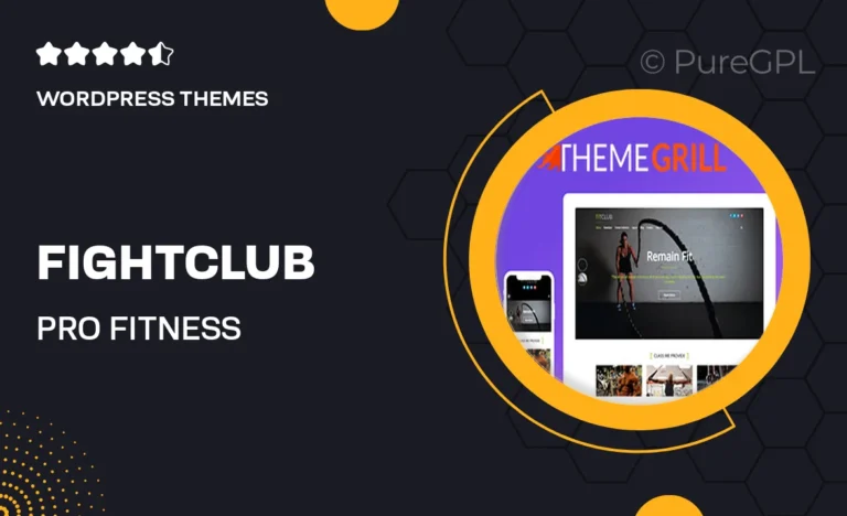 fightclub pro fitness wordpress theme