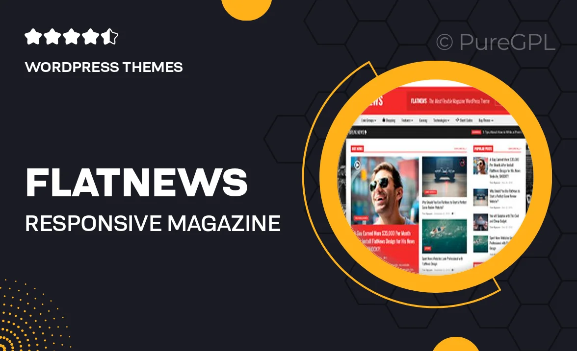 FlatNews – Responsive Magazine WordPress Theme