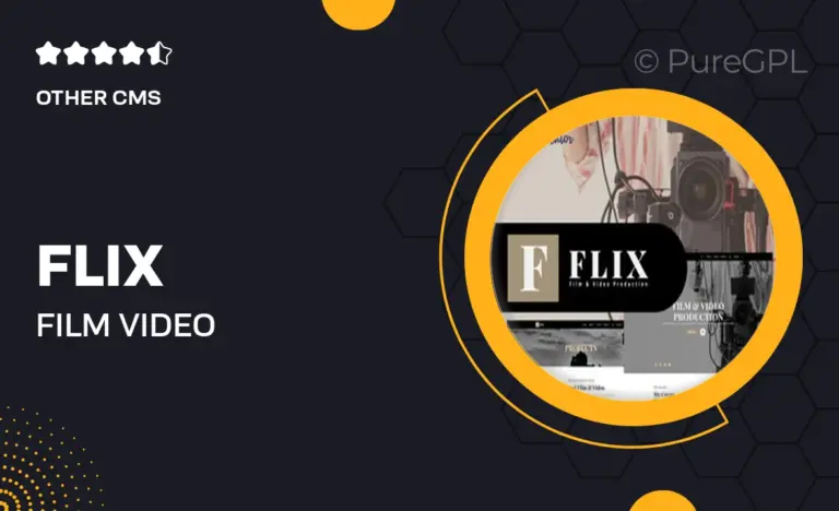 flix film video production elementor template kit