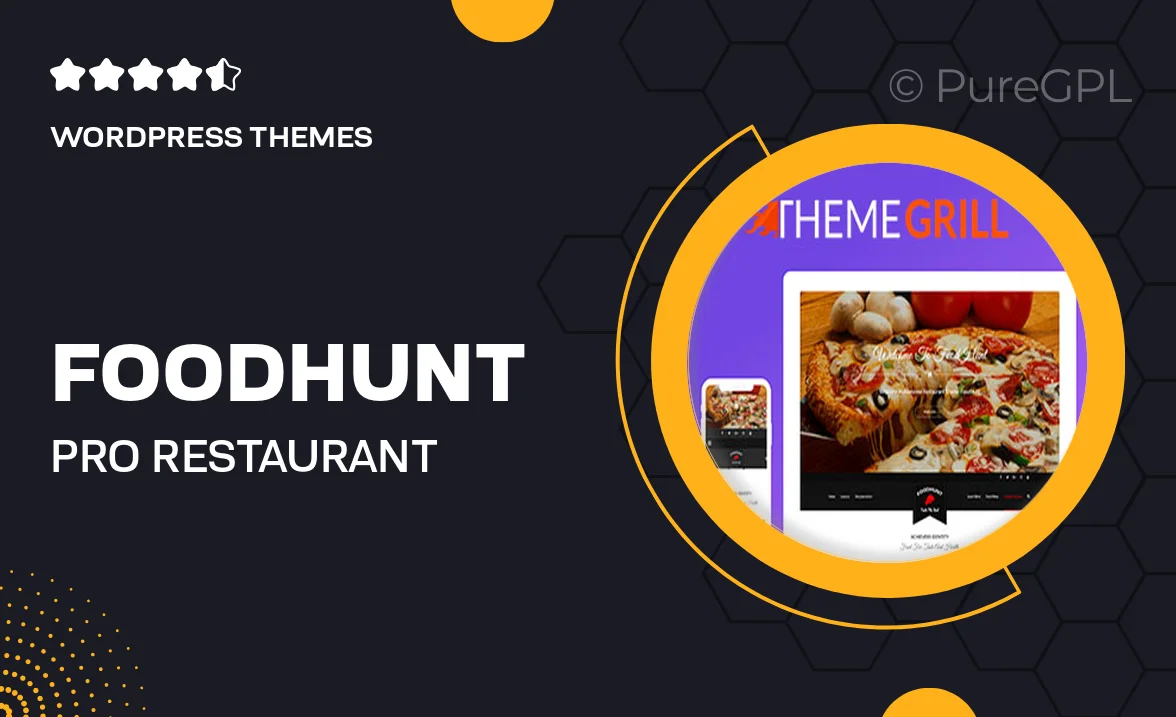 FoodHunt Pro – Restaurant WordPress Theme