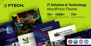 Ftech – IT Solution & Technology WordPress Theme