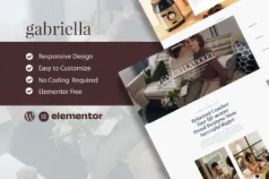 Gabriella – Motivator & Business Coach Elementor Template Kit