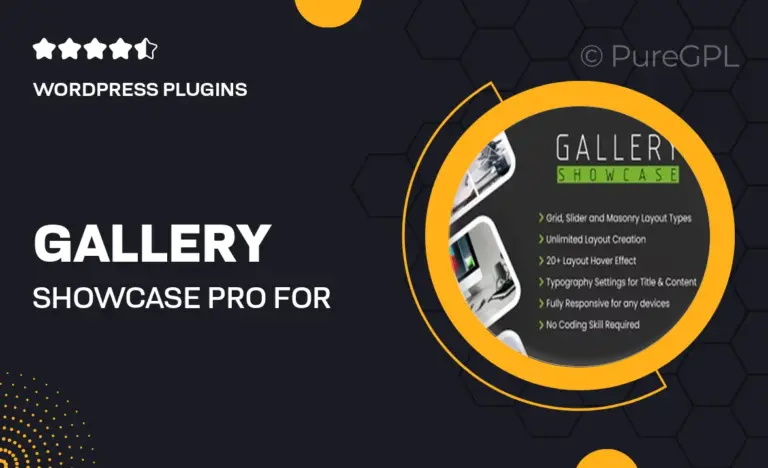 gallery showcase pro for wordpress