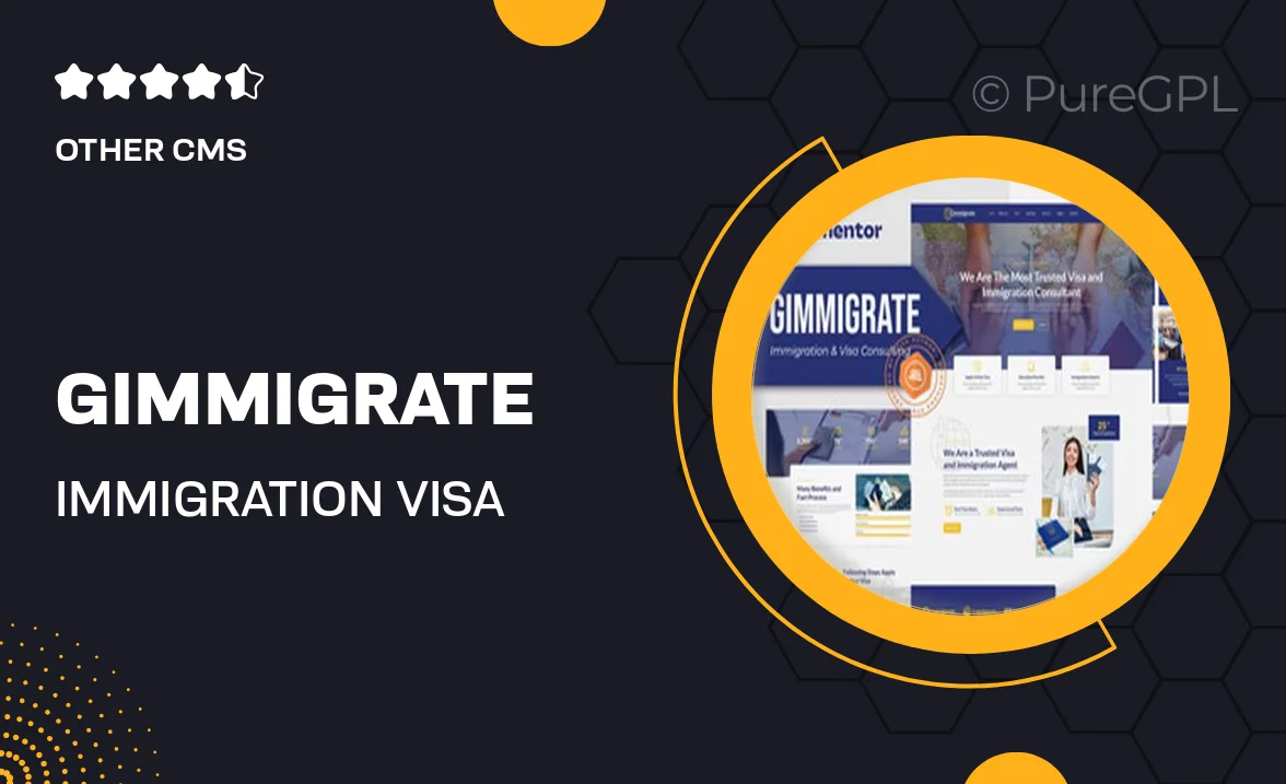 Gimmigrate – Immigration & Visa Consulting Elementor Template Kit