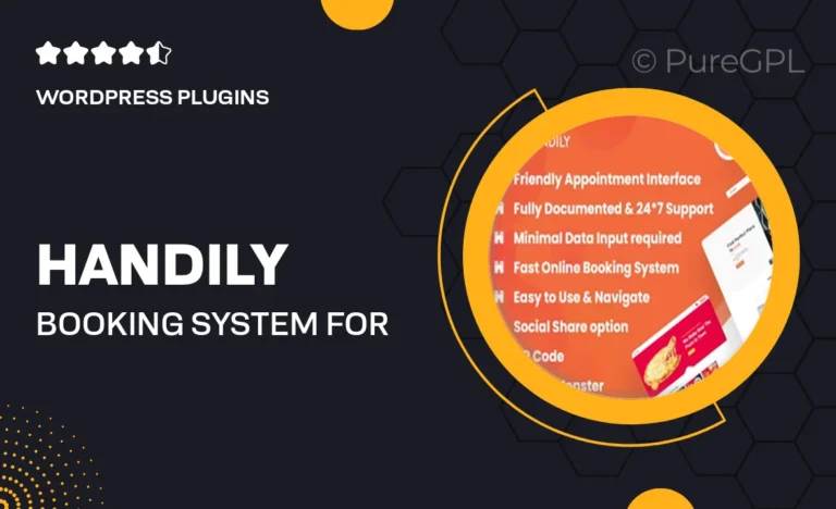handily booking system for wordpress websites