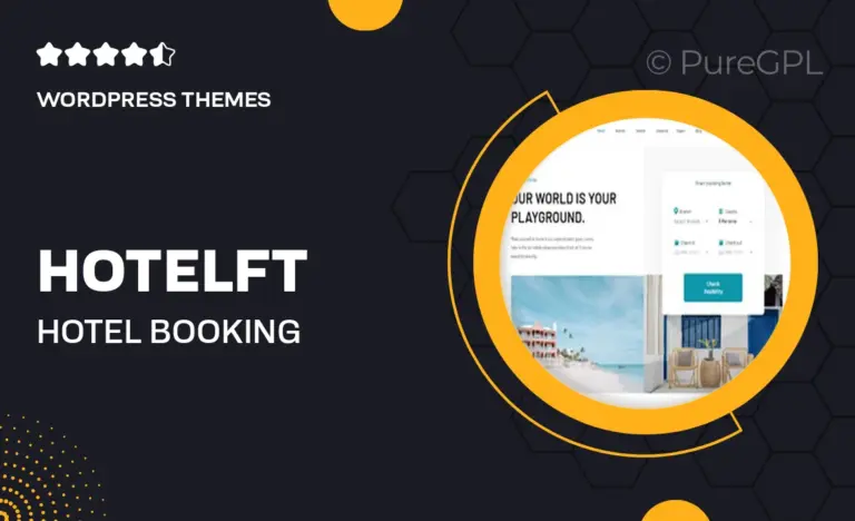 hotelft hotel booking wordpress theme