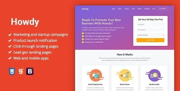 howdy multipurpose high converting landing page wordpress theme 1