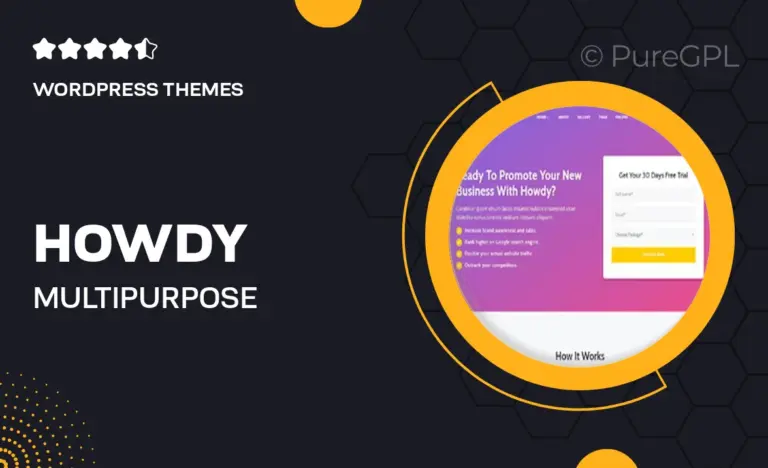 howdy multipurpose high converting landing page wordpress theme