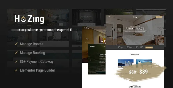 hozing hotel booking wordpress theme 1