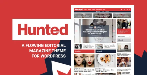 hunted a flowing editorial magazine theme 1