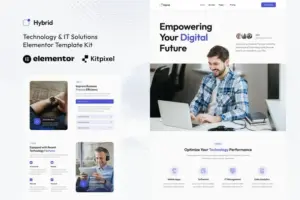 Hybrid – Technology & It Solutions Elementor Template Kit