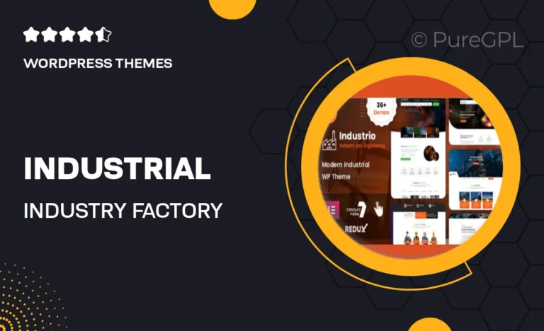 industrial industry factory wordpress theme