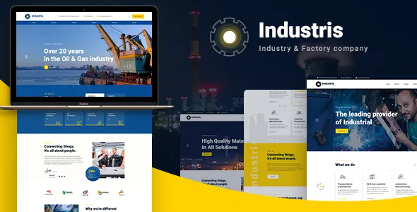 industris factory business wordpress theme 1