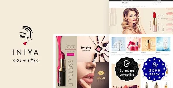 iniya beauty store cosmetic theme 1