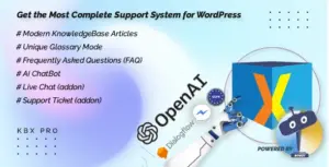 KBx Pro – KnowledgeBase, Glossary, FAQ, HelpDesk ChatBot with ChatGPT