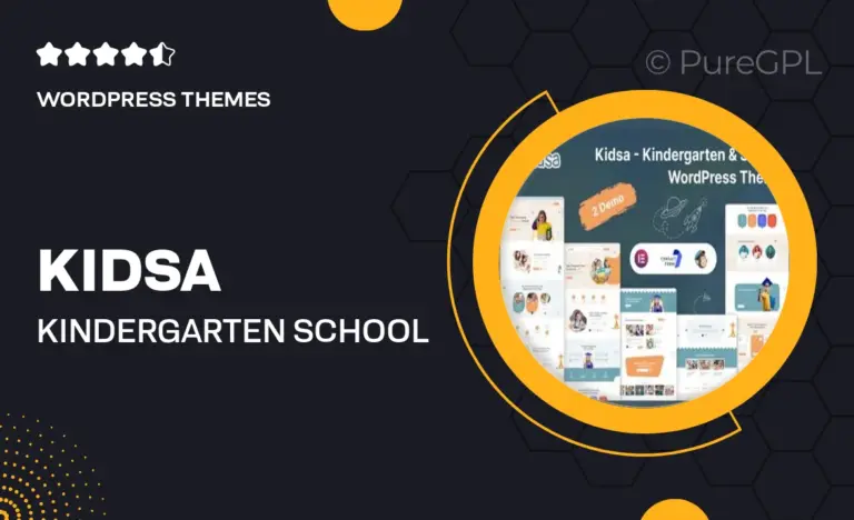 kidsa kindergarten school wordpress theme