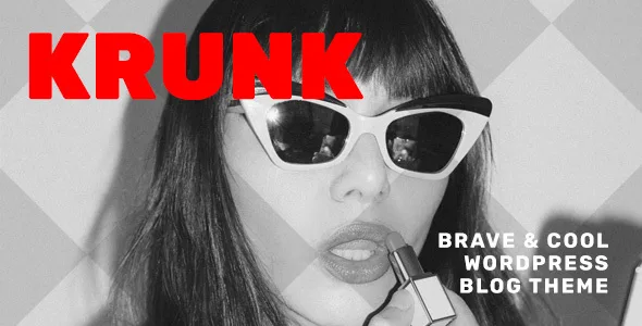 krunk brave cool wordpress blog theme 1