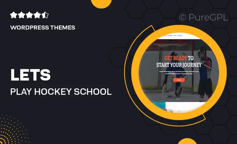 let s play hockey school winter sports wordpress theme