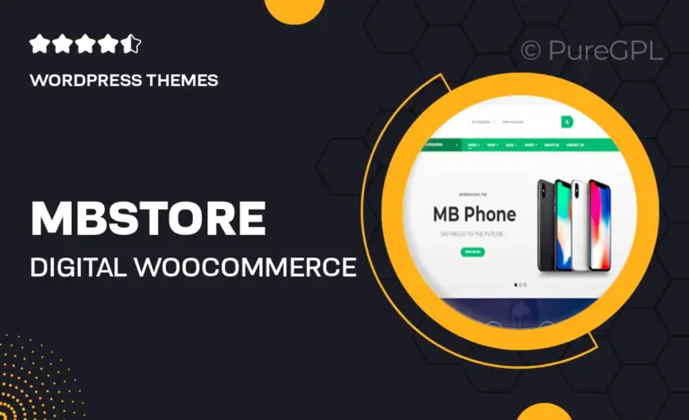 mbstore digital woocommerce wordpress theme