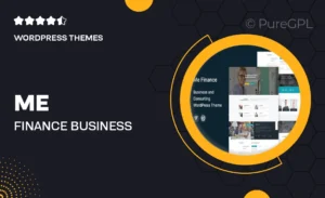 Me Finance – Business and Consulting WordPress Theme
