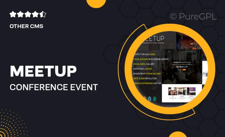 meetup conference event joomla 5 template