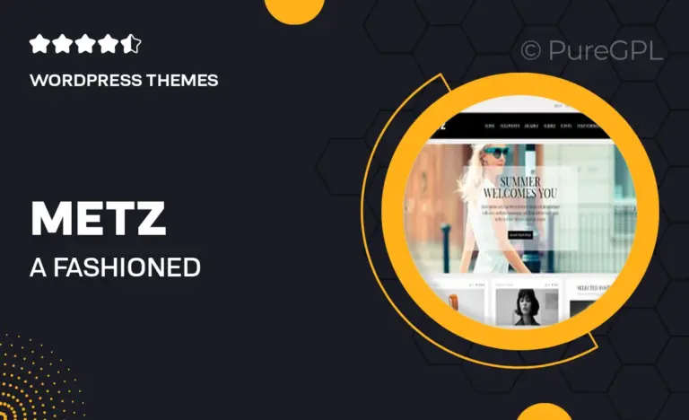metz a fashioned editorial magazine theme