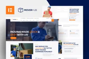 Moverhub – Moving Company Elementor Template Kit
