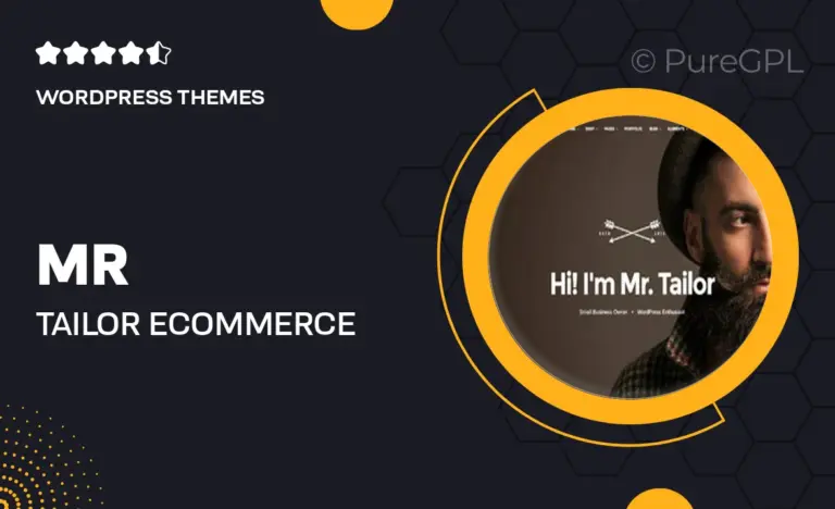 mr tailor ecommerce wordpress theme for woocommerce